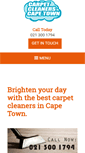 Mobile Screenshot of carpetcleanerscapetown.com