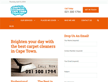 Tablet Screenshot of carpetcleanerscapetown.com